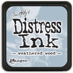 Tim Holtz Distress Mini Ink Pad Weathered Wood Ranger TDP40286