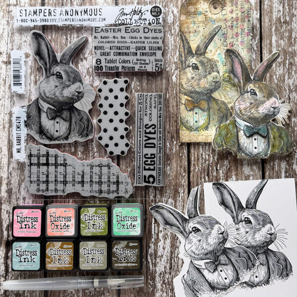 Tim Holtz Distress Mini Oxide Ink Pad Cracked Pistachio tdi90878