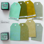 Tim Holtz Distress Mini Oxide Ink Pad Kits 1-6 And 2 Storage Tins Bundle Color Swatches | color-code:ALT05