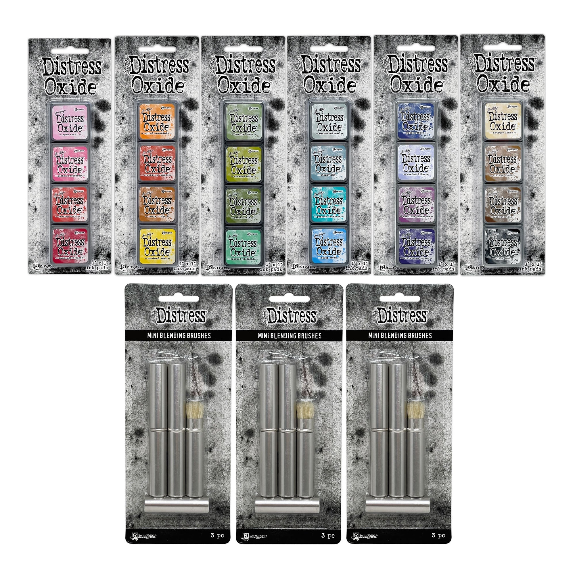 Tim Holtz Distress Mini Oxide Ink Pad Kits 1-6 And 9 Mini Blending