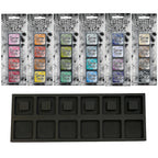 Tim Holtz Distress Mini Oxide Ink Pad Kits 1-6 And Ink Stand Black Mini Palette Bundle