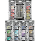 Tim Holtz Distress Mini Oxide Ink Pad Kits 13-18 And 3 Mini Blending Brushes Bundle