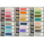 Tim Holtz Distress Mini Oxide Ink Pad Kits 13-18 And 9 Mini Blending Brushes Bundle Swatches