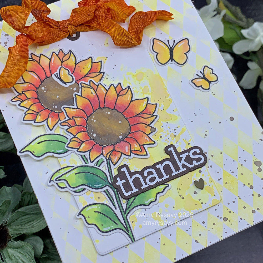 Tim Holtz Distress Mini Oxide Ink Pad Kits 7-12 Bundle Sunflower Card | color-code:ALT03