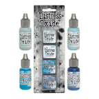 Tim Holtz Distress Mini Oxide Ink Pads Kit 10 And Reinkers Bundle