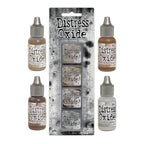 Tim Holtz Distress Mini Oxide Ink Pads Kit 12 And Reinkers Bundle