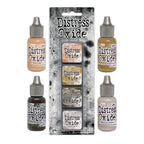 Tim Holtz Distress Mini Oxide Ink Pads Kit 18 And Reinkers Bundle