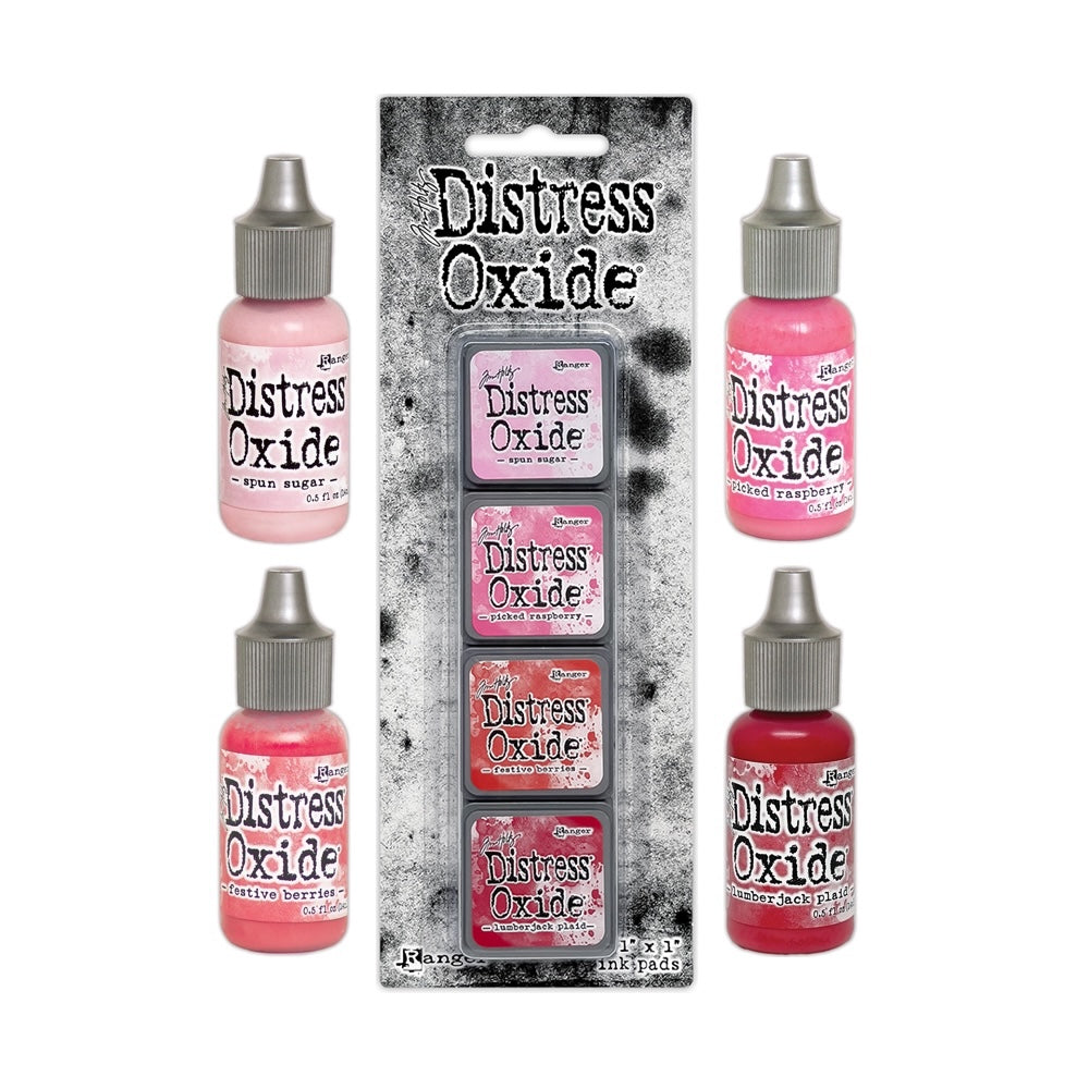 Tim Holtz Distress Mini Oxide Ink Pads Kit 1 And Reinkers Bundle