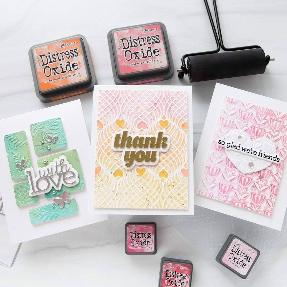 Tim Holtz Distress Mini Oxide Ink Pads Kit 1 Ranger tdik91479 Brayered Folder Cards | color-code:ALT03