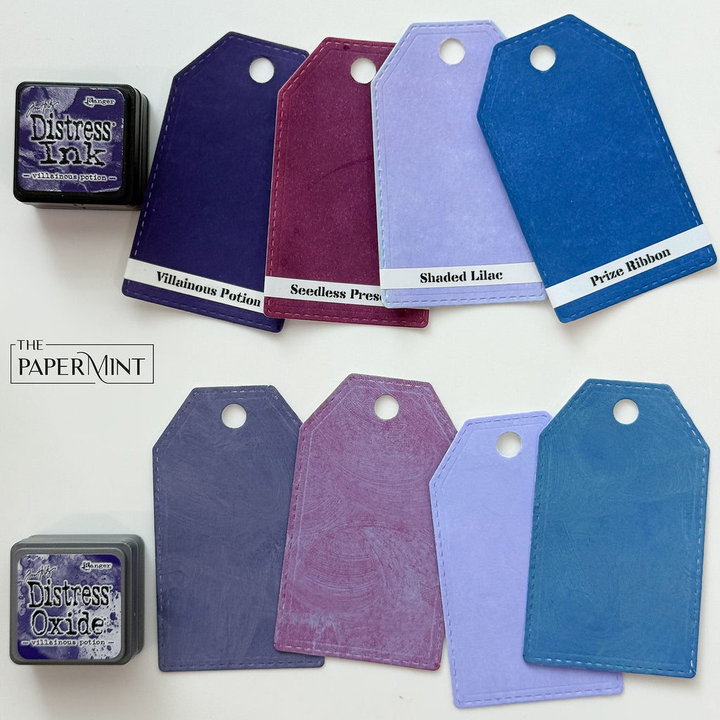 Tim Holtz Distress Mini Oxide Ink Pads Kit 5 And Reinkers Bundle Swatches | color-code:ALT02