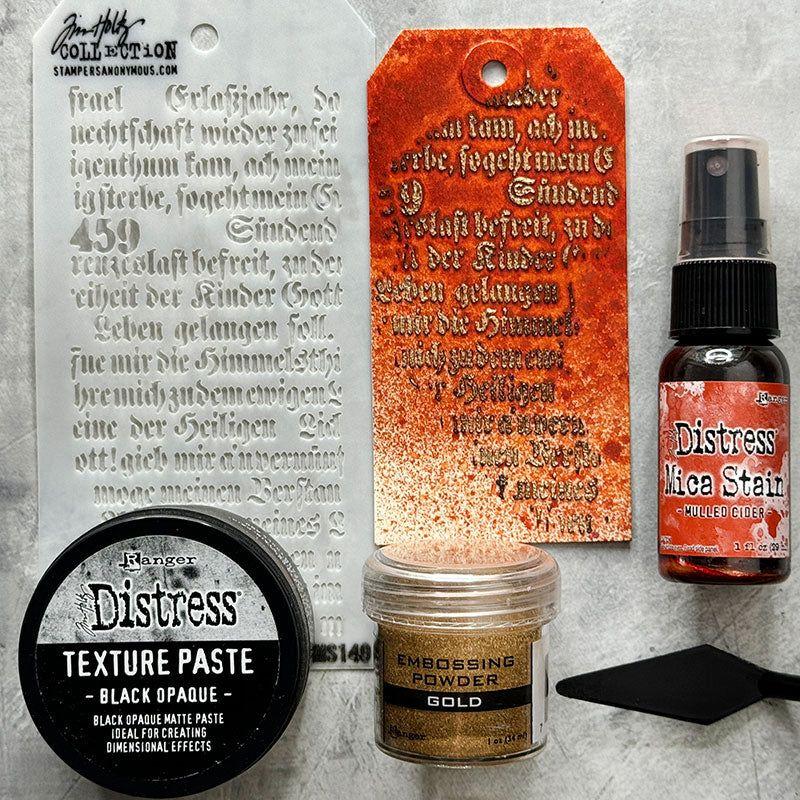 Tim Holtz Distress Mulled Cider Mica Stain Ranger tsh87342 Halloween Tag | color-code:ALT10