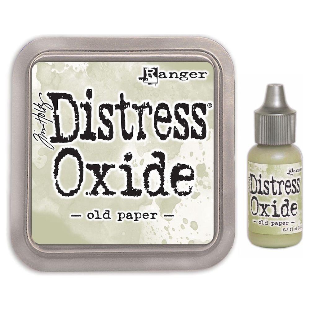 Tim Holtz Distress Old Paper Oxide Ink Pad And Reinker Bundle Ranger