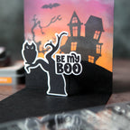 Tim Holtz Distress Oxide Ink Pad Carved Pumpkin Ranger tdo55877 Halloween Pop-Up Card | color-code:ALT02