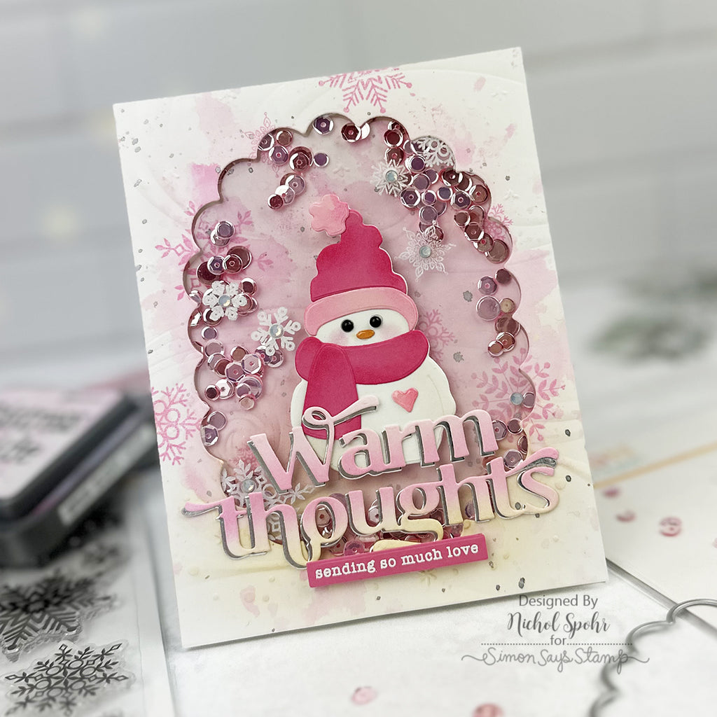 Tim Holtz Distress Oxide Ink Pad Kitsch Flamingo Ranger tdo72614 Snowman Card | color-code:ALT05