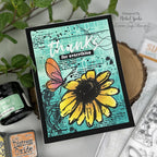Tim Holtz Distress Oxide Ink Pad Peacock Feathers Ranger TDO56102 Masking And Layered Card | color-code:ALT02