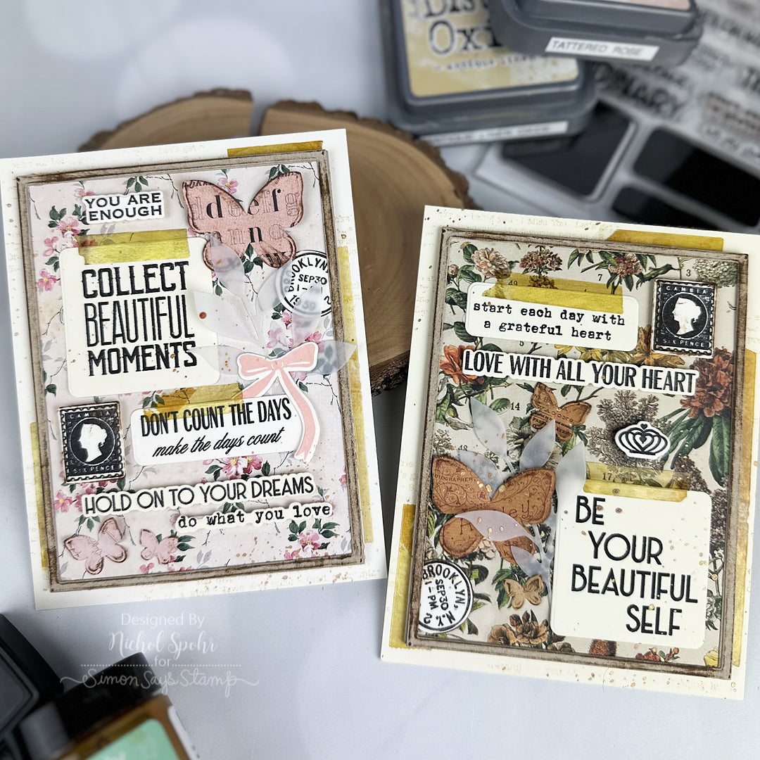 Tim Holtz Distress Oxide Ink Pad Tattered Rose Ranger tdo56263 Collage Cards | color-code:ALT0997