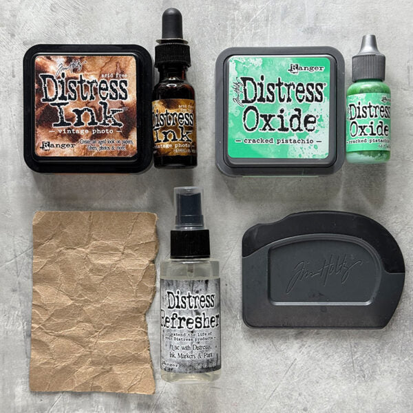 Tim Holtz Distress Oxide Reinker Cracked Pistachio Ranger TDR56997 Distress Basics | color-code:ALT02