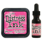 Tim Holtz Distress Picked Raspberry Ink Pad And Reinker Bundle Ranger