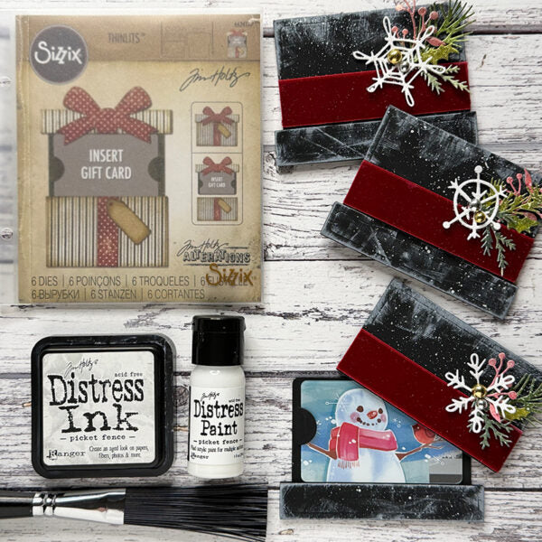 Tim Holtz Distress Picket Fence Ink Pad And Reinker Bundle Ranger Holiday Decor Ideas | color-code:ALT01