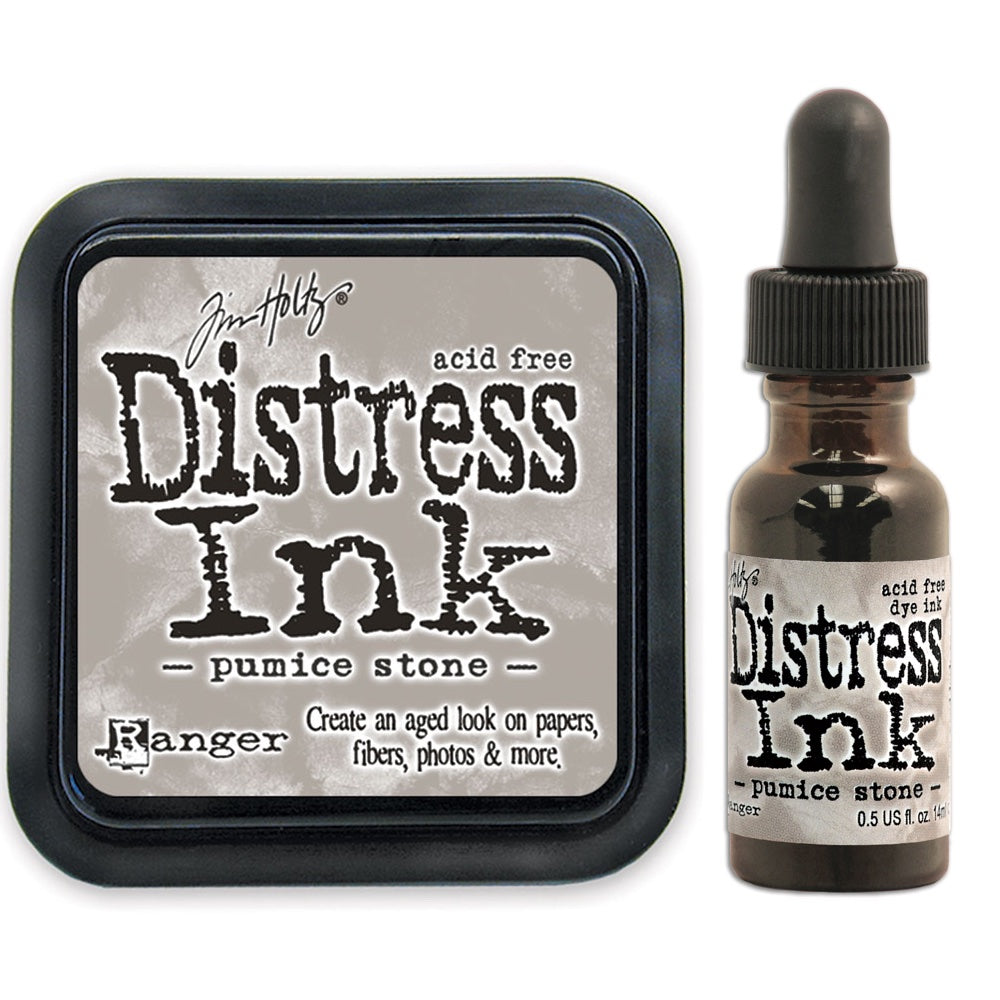 Tim Holtz Distress Pumice Stone Ink Pad And Reinker Bundle Ranger