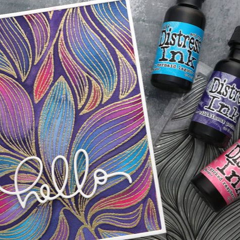 Tim Holtz Distress Reinker Villainous Potion Ranger txr78814 Watercolored Greeting Card | color-code:ALT01