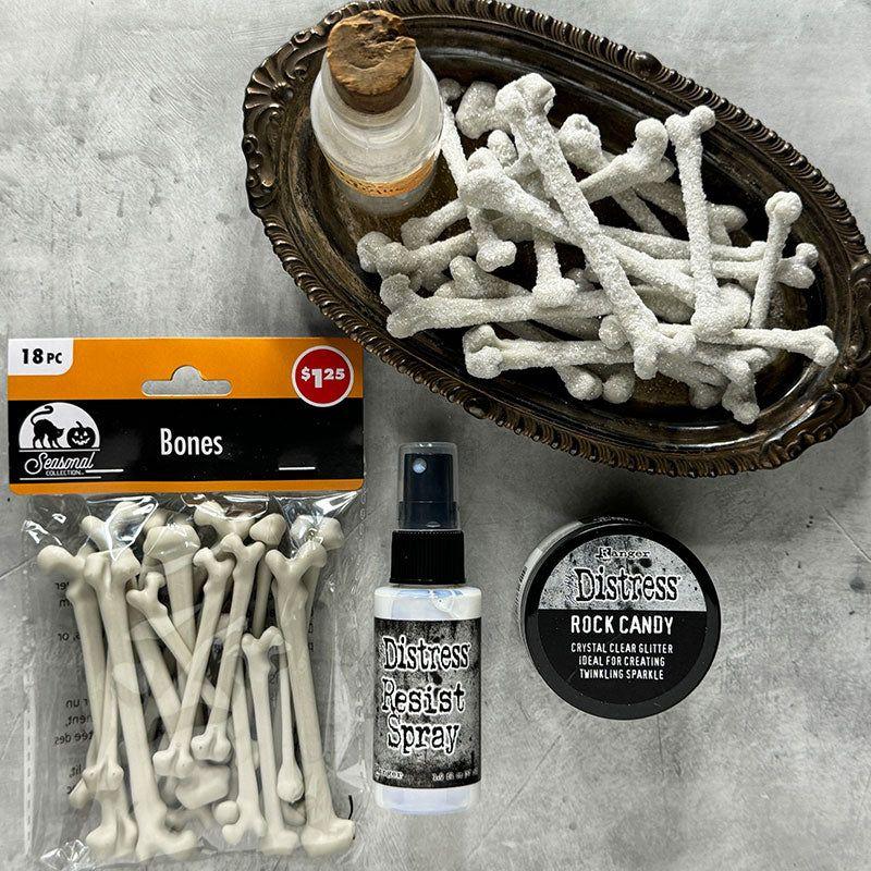 Tim Holtz Distress Resist Spray Ranger tda62059 Halloween Glitter Bones | color-code:ALT04