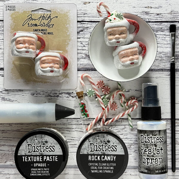 Tim Holtz Distress Resist Spray Ranger tda62059 Sparkly Santa Mugs | color-code:ALT05