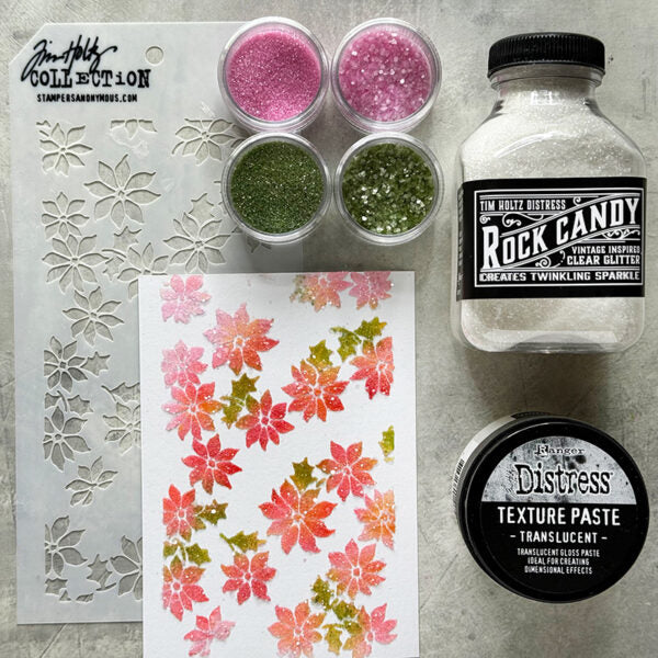 Tim Holtz Distress Rock Candy And Rock Candy Chunky Special Edition Bundle Floral Backgrounds | color-code:ALT05