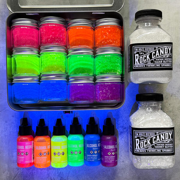 Tim Holtz Distress Rock Candy And Rock Candy Chunky Special Edition Bundle Glow In The Dark | color-code:ALT03