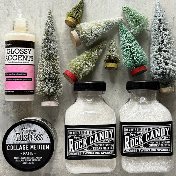 Tim Holtz Distress Rock Candy Clear Special Edition Ranger tdr92698 Christmas Trees | color-code:ALT08