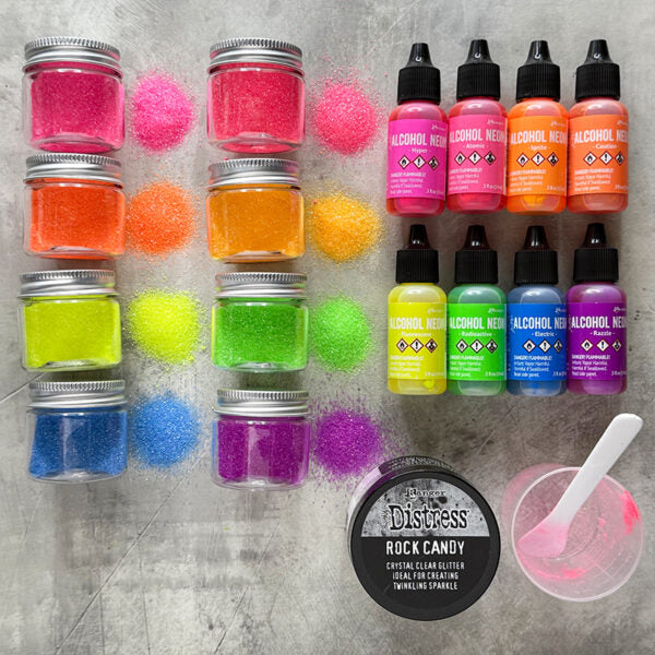 Tim Holtz Distress Rock Candy Crystal Clear Glitter Ranger tdr35879 Tinting Glitter | color-code:ALT14