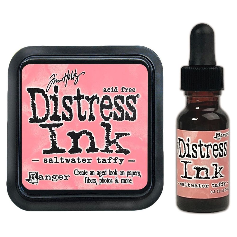 Tim Holtz Distress Saltwater Taffy Ink Pad And Reinker Bundle Ranger