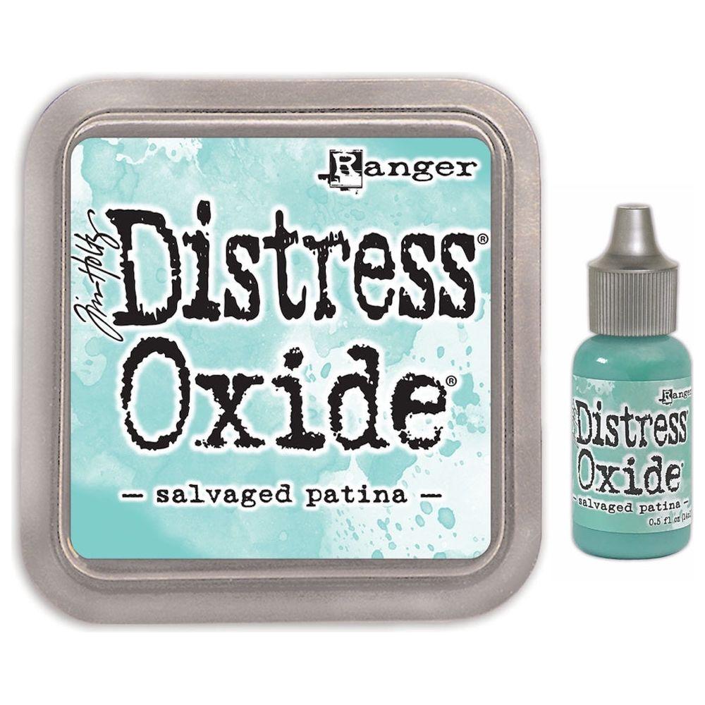 Tim Holtz Distress Salvaged Patina Oxide Ink Pad And Reinker Bundle Ranger