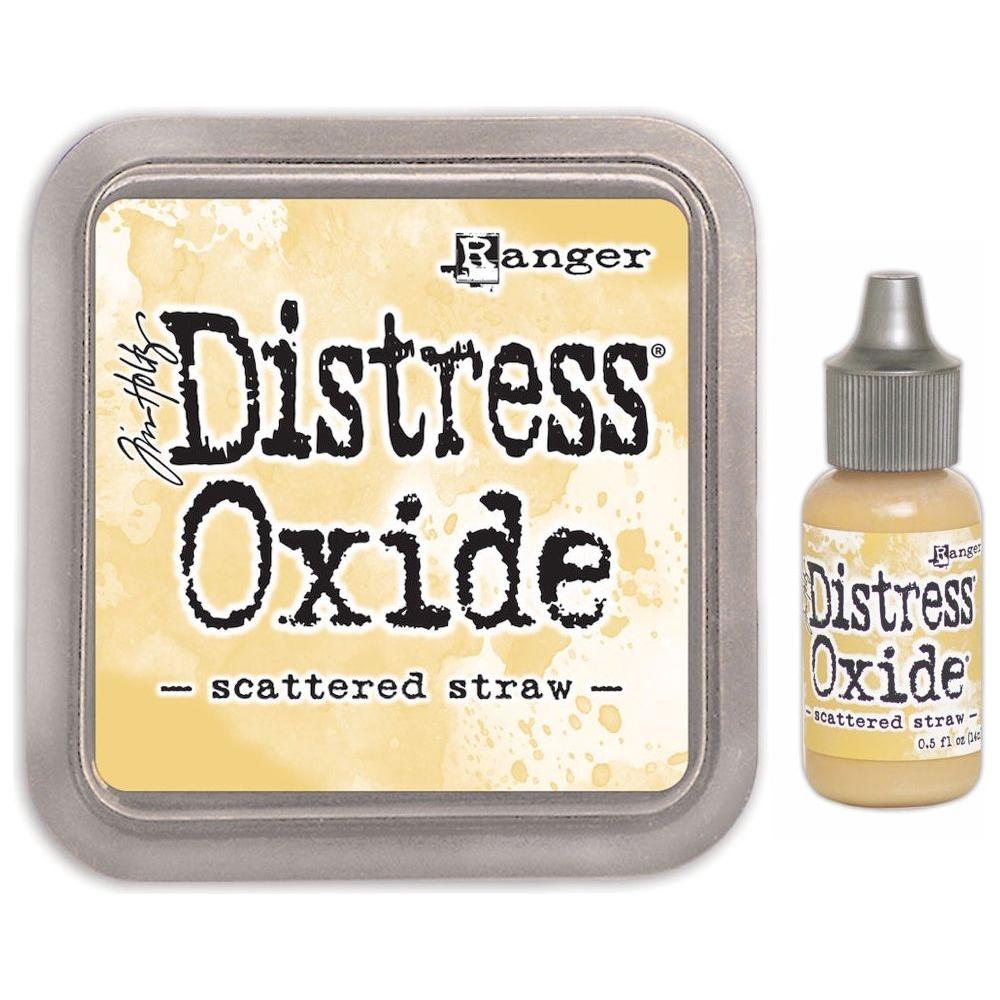 Tim Holtz Distress Scattered Straw Oxide Ink Pad And Reinker Bundle Ranger