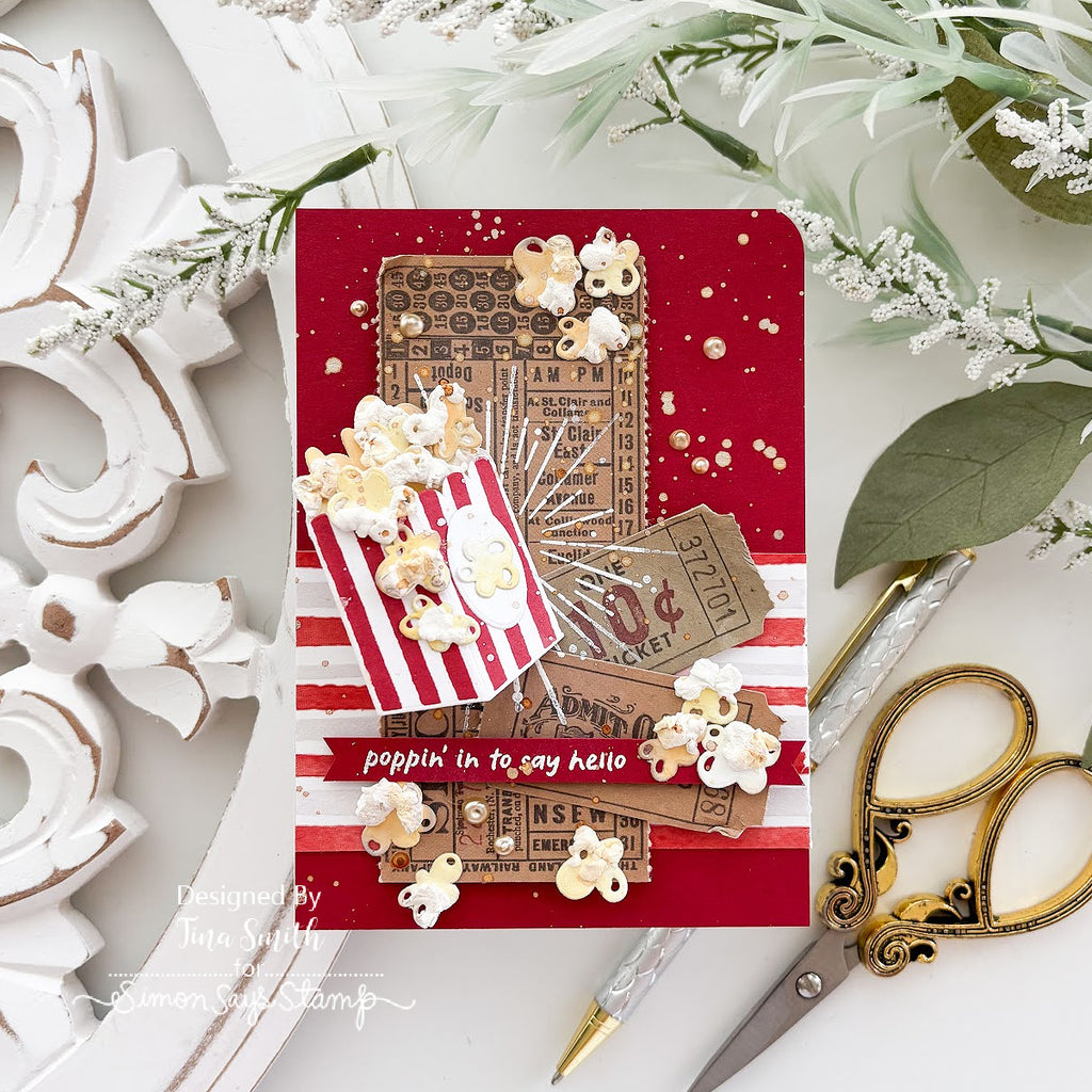 Tim Holtz Distress Scattered Straw Oxide Ink Pad And Reinker Bundle Ranger Popcorn Card | color-code:ALT03