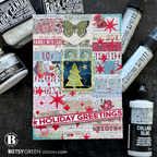 Tim Holtz Distress Seasonal 2026 I Want It All Bundle Betsy Green Holiday Greetings Decor Collage