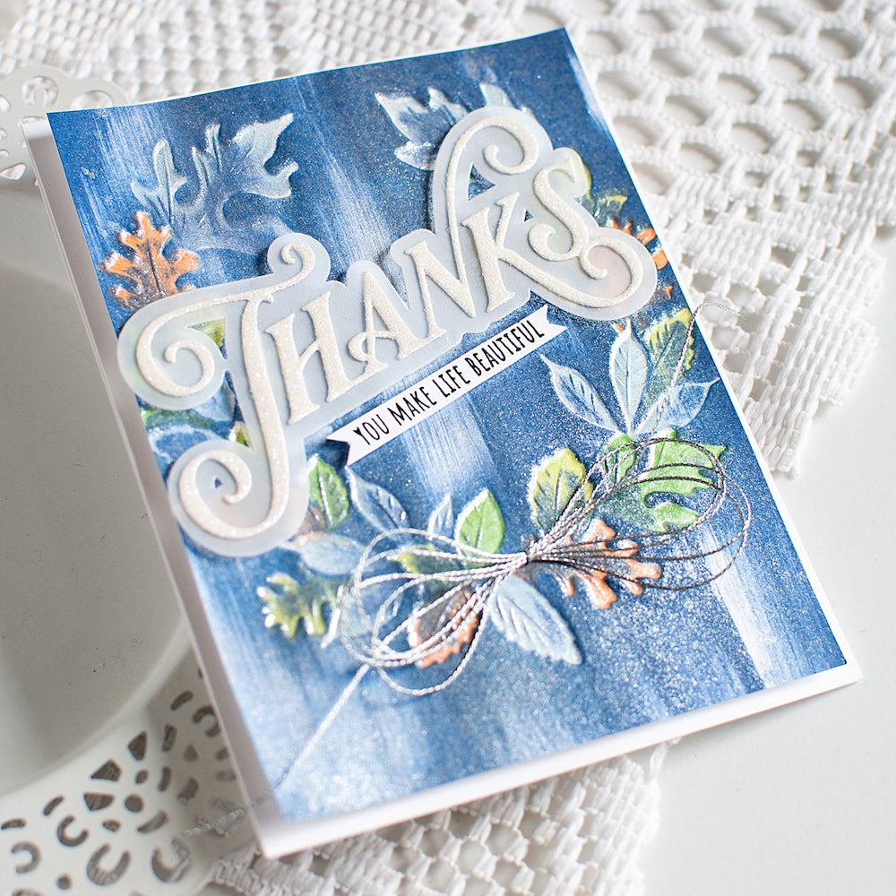 Tim Holtz Distress Seasonal 2026 I Want It All Bundle Thanks You Make Life Beautiful Heather Hoffman Card
