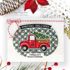 Tim Holtz Distress Seasonal 2026 I Want It All Plus Rock Candy Bundle Special Delivery Truck Card by Suzy Plantamura