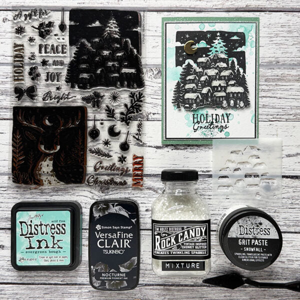 Tim Holtz Distress Snowfall Grit Paste Ranger tsck81142 Holiday Cards And Tags | color-code:ALT23