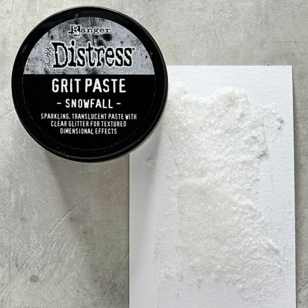 Tim Holtz Distress Snowfall Grit Paste Ranger tsck81142 Texture Swatch | color-code:ALT21
