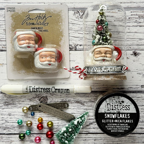 Tim Holtz Distress Snowflakes Ranger tda92285 Santa Mugs | color-code:ALT02