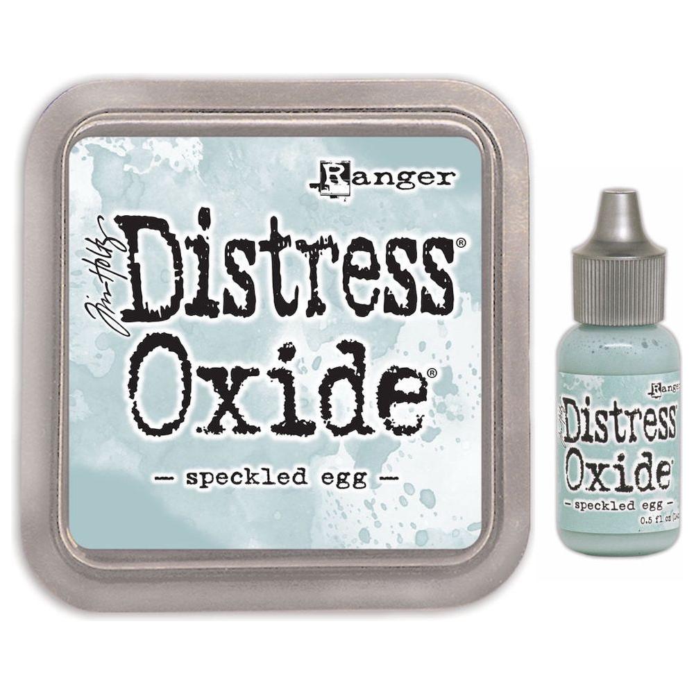Tim Holtz Distress Speckled Egg Oxide Ink Pad And Reinker Bundle Ranger
