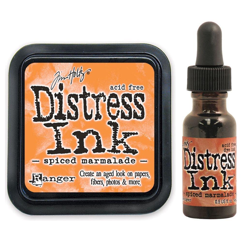Tim Holtz Distress Spiced Marmalade Ink Pad And Reinker Bundle Ranger