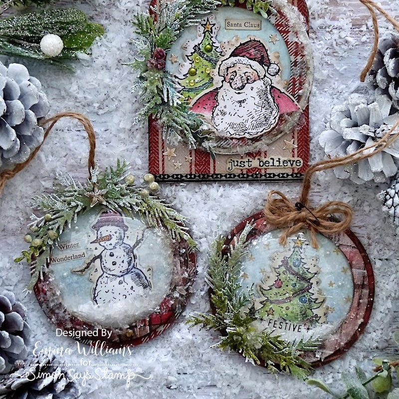 Tim Holtz Distress Spray Stain Bundled Sage Ranger TSS42204 Christmas Sparkle Ornaments | color-code:ALT11