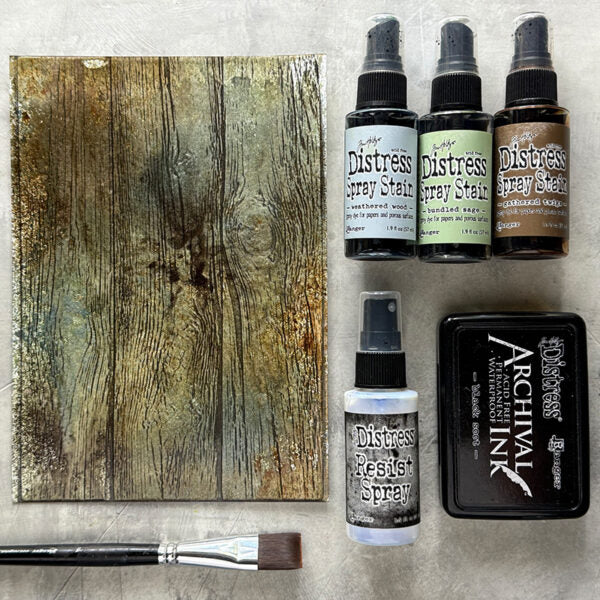 Tim Holtz Distress Spray Stain Bundled Sage Ranger TSS42204 Lumber Design | color-code:ALT08
