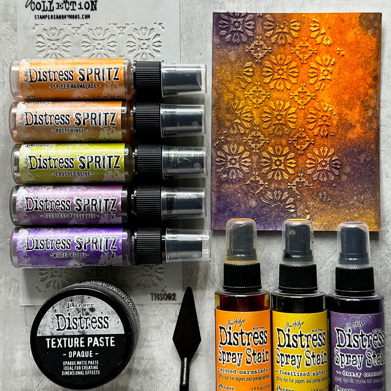 Tim Holtz Distress Spray Stain Dusty Concord Ranger TSS42242 Halloween Backgrounds | color-code:ALT01