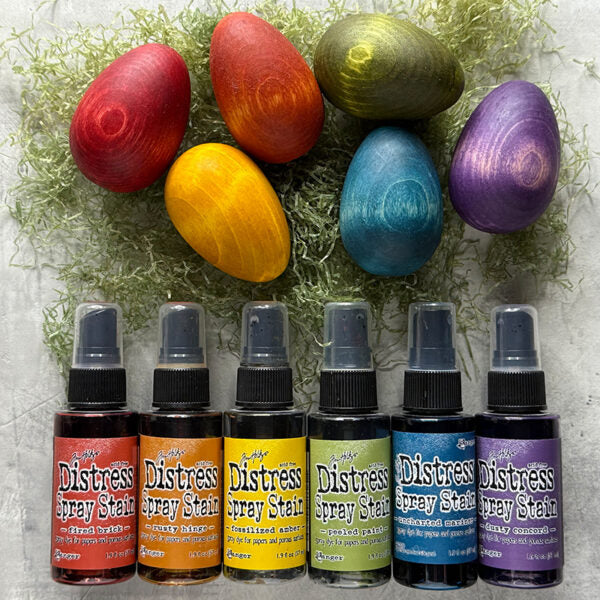 Tim Holtz Distress Spray Stain Fossilized Amber Ranger TSS44116 Easter and Spring Ideas | color-code:ALT06