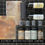 Tim Holtz Distress Spray Stain Iced Spruce Ranger TSS42327 Brayer And Foam Techniques | color-code:ALT07