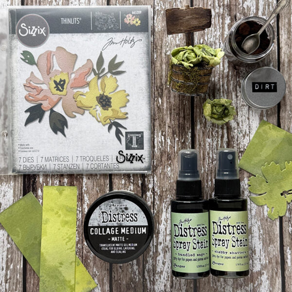 Tim Holtz Distress Spray Stain Shabby Shutters Ranger TSS42488 Easter and Spring Ideas | color-code:ALT03