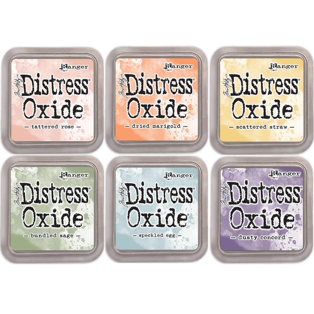 Tim Holtz Distress Springtime Oxide Ink Pad Bundle Of 6